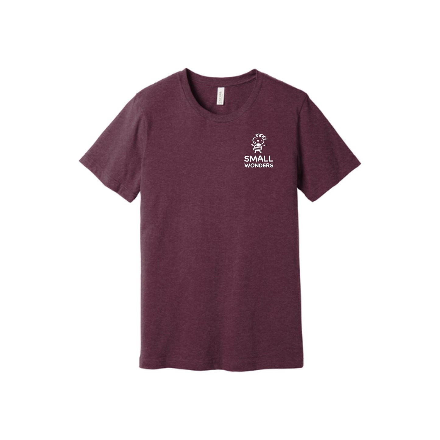 BELLA+CANVAS ® Unisex Heather CVC Short Sleeve Tee - Small Logo