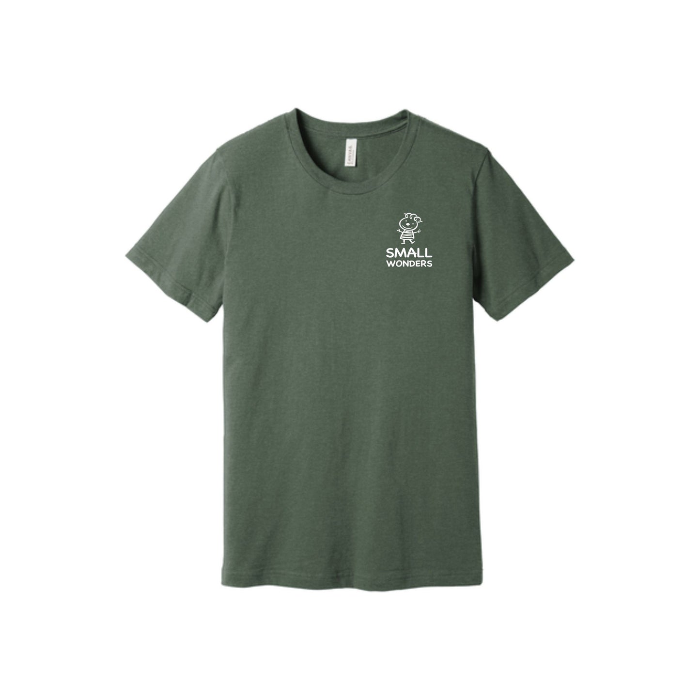 BELLA+CANVAS ® Unisex Heather CVC Short Sleeve Tee - Small Logo