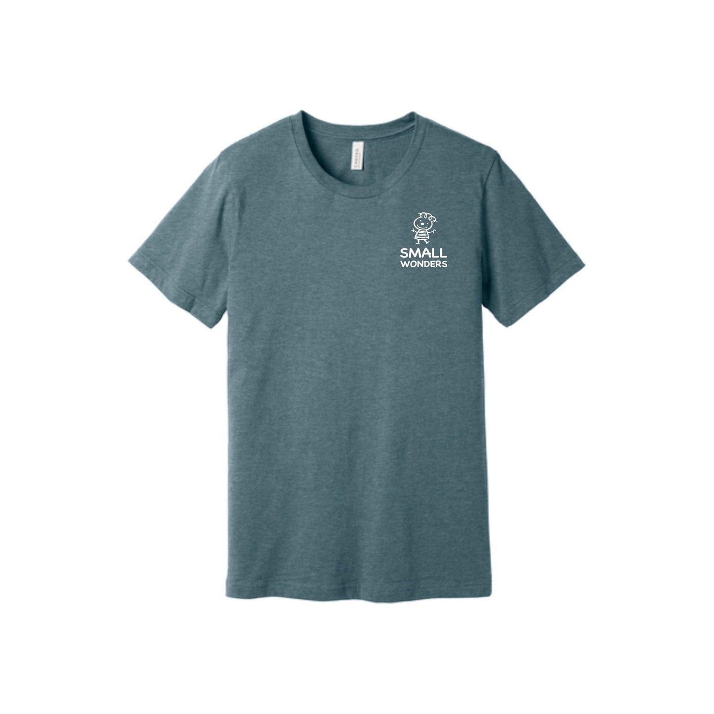 BELLA+CANVAS ® Unisex Heather CVC Short Sleeve Tee - Small Logo