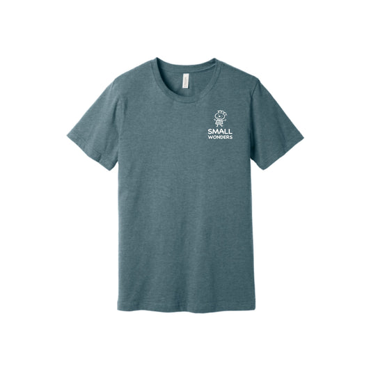 BELLA+CANVAS ® Unisex Heather CVC Short Sleeve Tee - Small Logo