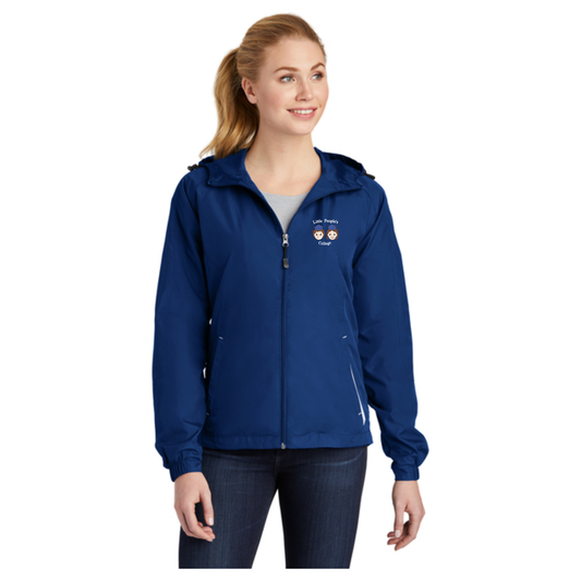 Sport-Tek® Women's Colorblock Hooded Raglan Jacket