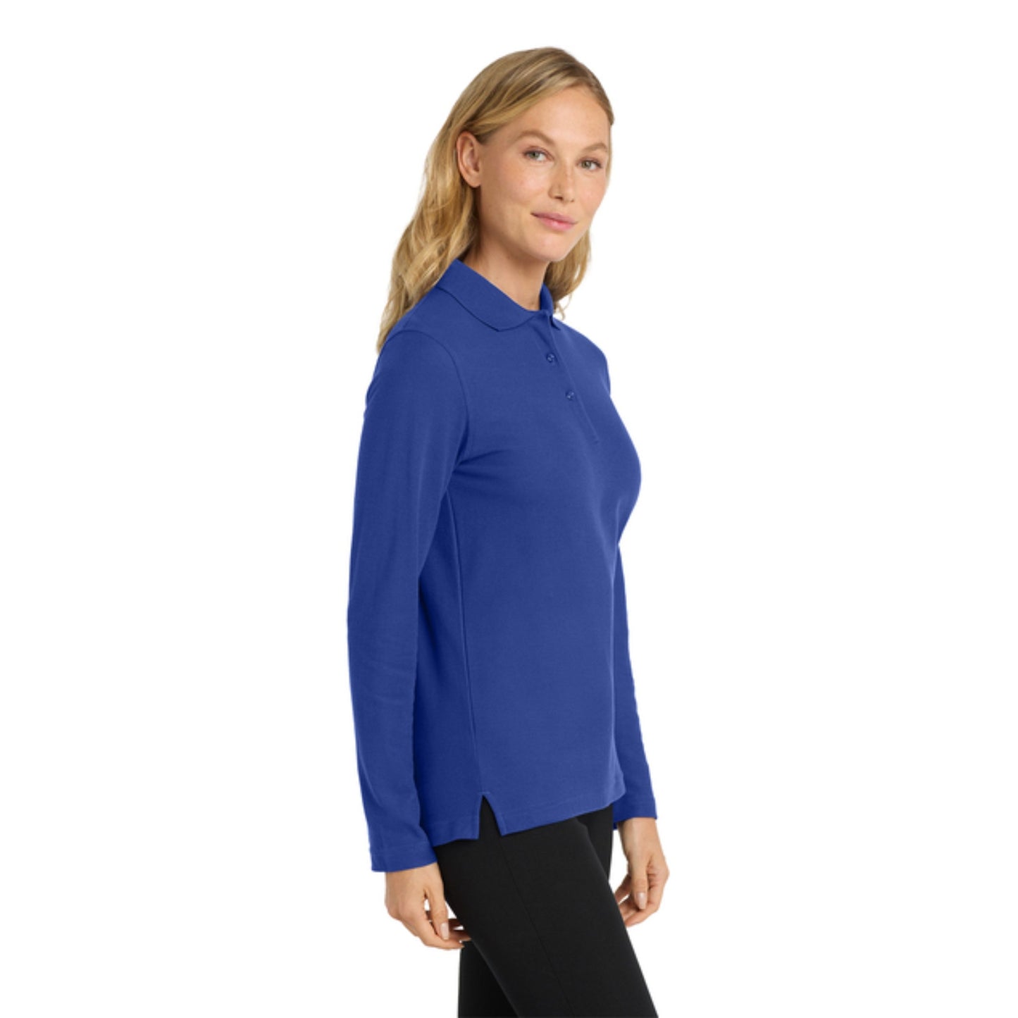 Port Authority® Women's Silk Touch™ Long Sleeve Polo